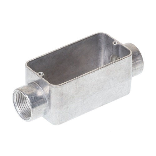 Condulete Alumínio Tipo C 3/4" com Rosca BSP sem Tampa sem Vedação sem Pintura