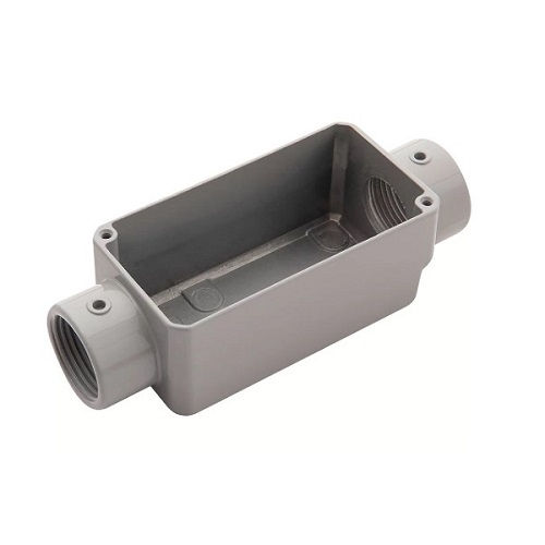 Condulete Alumínio Tipo C 1" com Rosca BSP sem Tampa sem Vedação sem Pintura