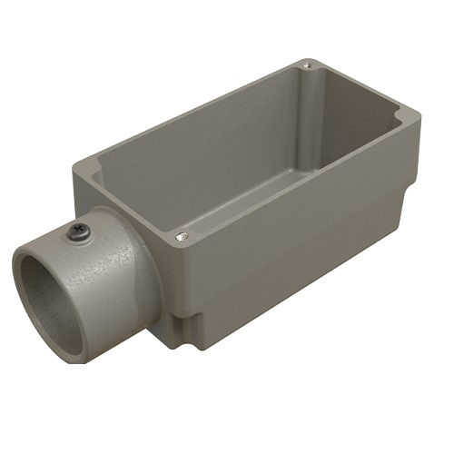 Condulete Alumínio Tipo e 1" com Rosca BSP sem Tampa sem Vedação sem Pintura