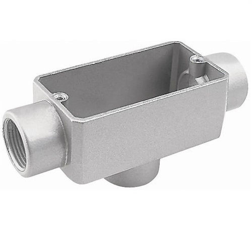 Condulete Alumínio Tipo TB 3/4" com Rosca BSP sem Tampa sem Vedação sem Pintura