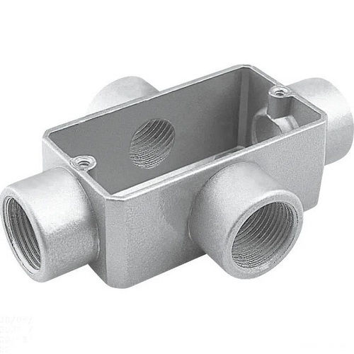 Condulete Alumínio Tipo X 3/4" com Rosca BSP sem Tampa sem Vedação sem Pintura