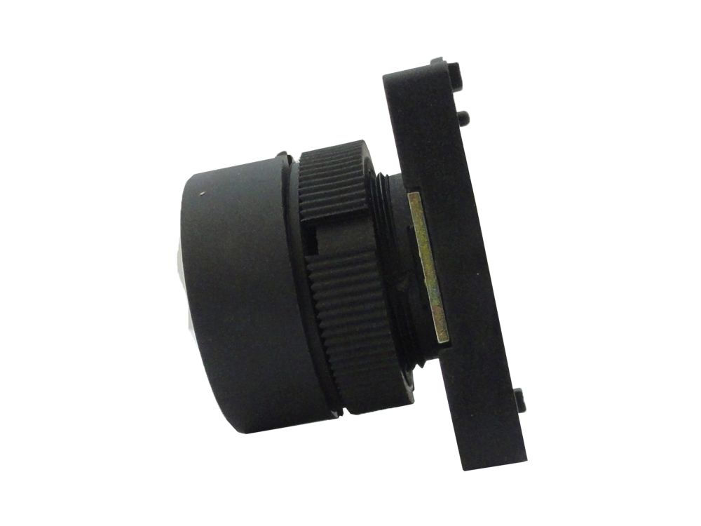 Botão Botão PVC Faceado 22,00 mm Preto Aro Preto sem Elemento Opaco