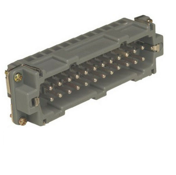 Miolo Macho 24 Polos 16A-500VCA Cinza IP64 com 4 Rebites Laterais