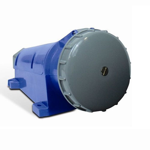 Tomada PVC 2P+T 6H Sobrepor 63A/220VCA Azul Shock Tite IP67