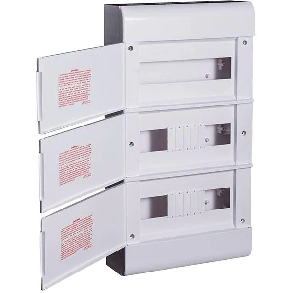 Quadro de Distribuição Quadro de Distribuição PVC Embutir 36 Disjuntores DIN sem Barramento sem Geral Branco Porta Opaca .