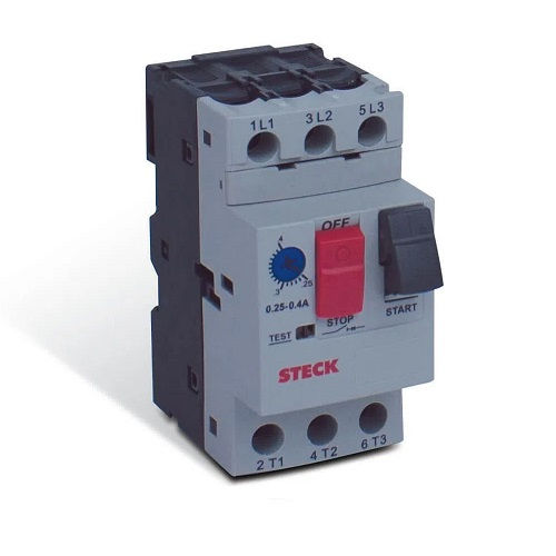 Disjuntor Motor Tripolar SLS 25,00-40,00A Classe 10 Acionamento para Botão Impulso DIN Conexão para Parafuso