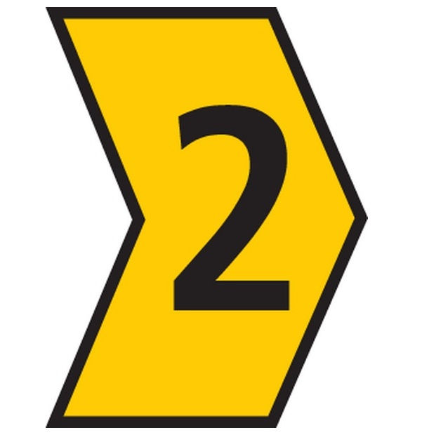 Marcador Identificador Anilha PVC Número 2 para Cabos 1,50-10,00 mm² Amarelo MHG3/7