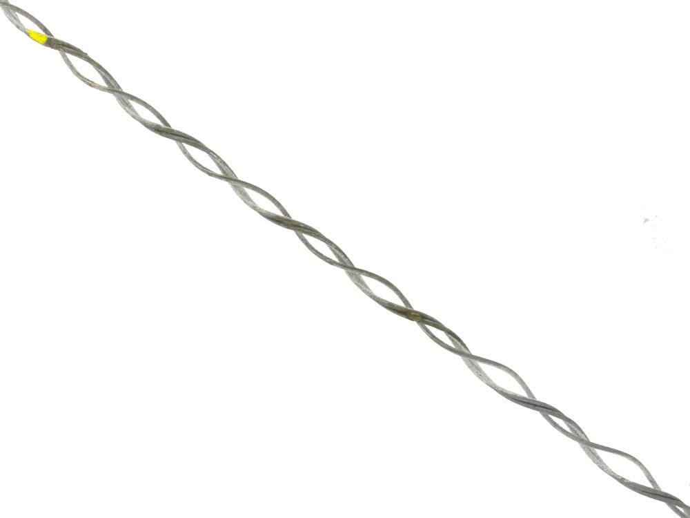 Emenda Preformada Condutora Metalizada para Cabo de Aço 1/4-(6,35 mm) 890 mm Código Amarelo