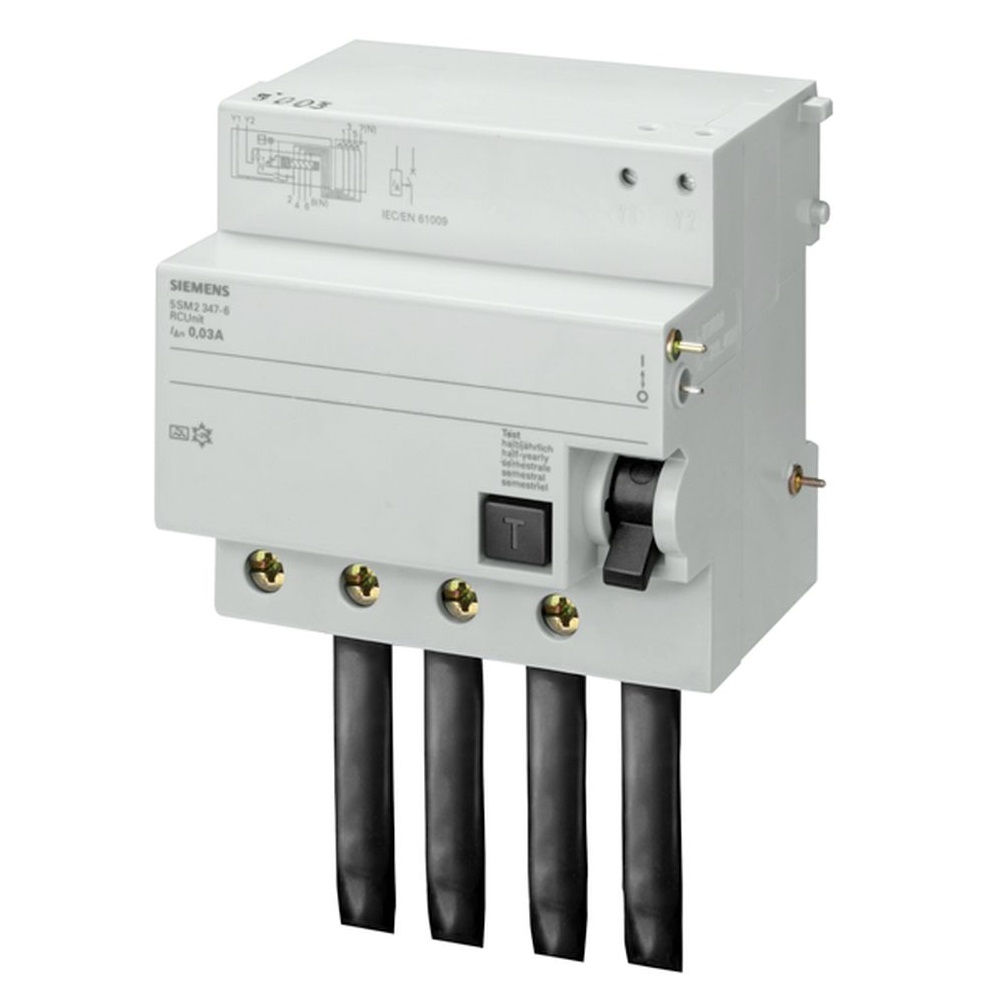 Módulo dr Módulo DR Tetrapolar 230-400VCA para Disjuntor 5SP4 80-100A 30 MA DIN Diferencial Residual