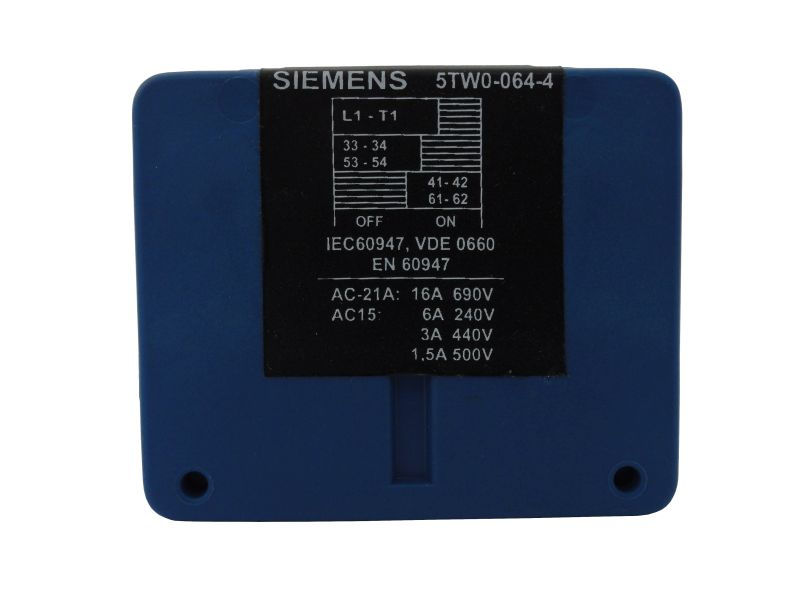 Bloco Contato Frontal 80-100A 1NA+1NF para Seccionadora Rotativa 5TW3