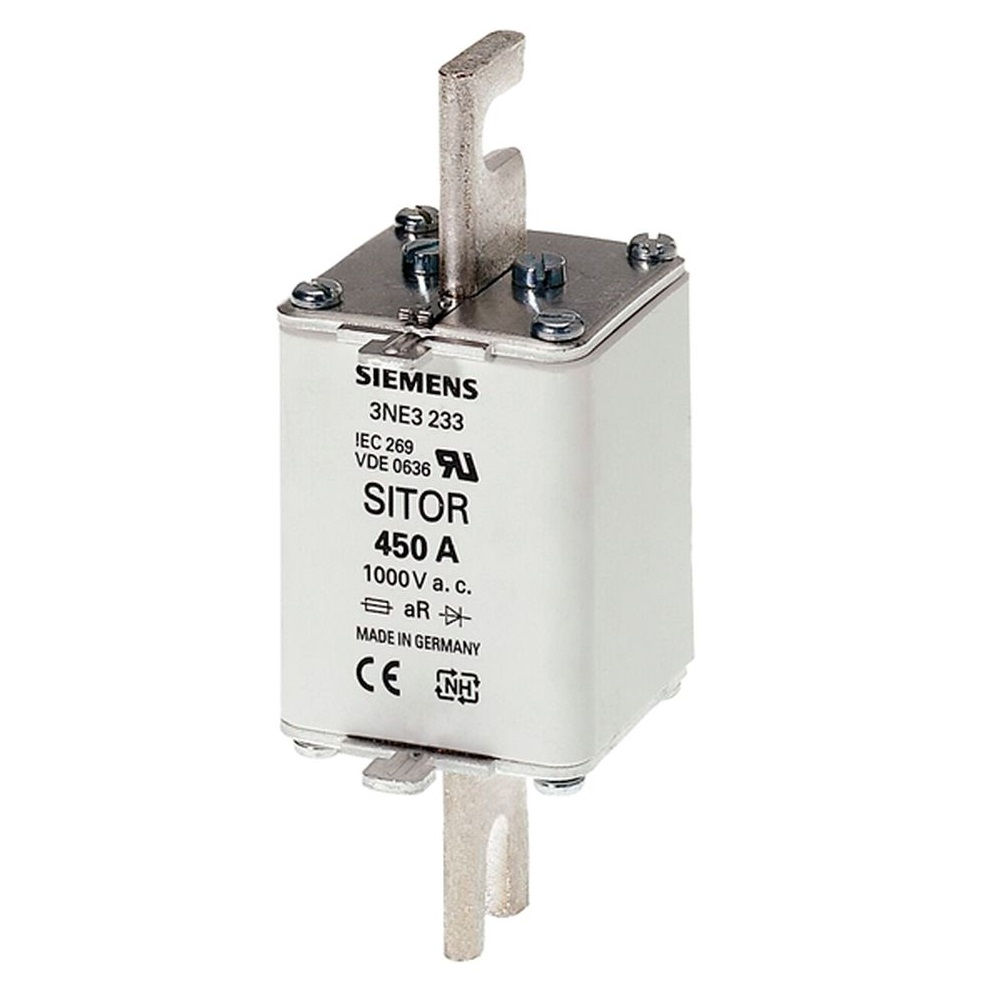 Fusível Fusível Sitor Porcelana Ultra-Rapido Tamanho 1 200A 1000VCA Contato Faca 100 KA