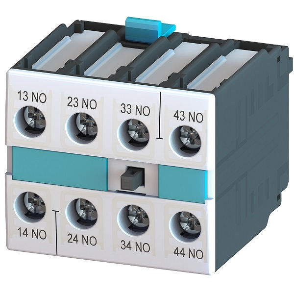 Bloco Contato Frontal 4NA para Contator 3RT1 S0-S12 Sirius DIN EN 50005 Elemento