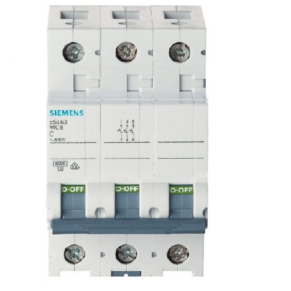 Disjuntor Termomagnético Fixo Tripolar 5SL6 C 40A 10 KA/6 KA 220/380VCA DIN