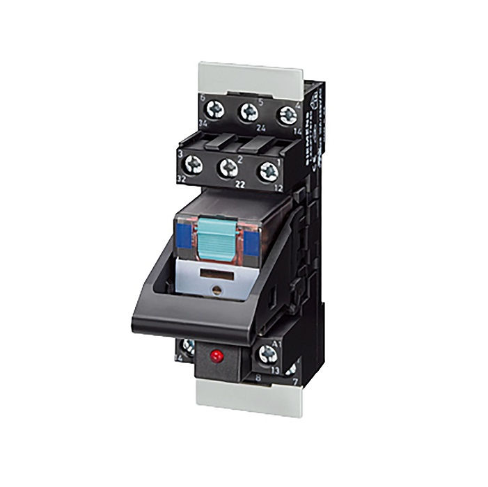 Relé Interface Relé Interface LZS 4A 24VCA 3 Contatos Reversíveis com LED com Base Plug-in