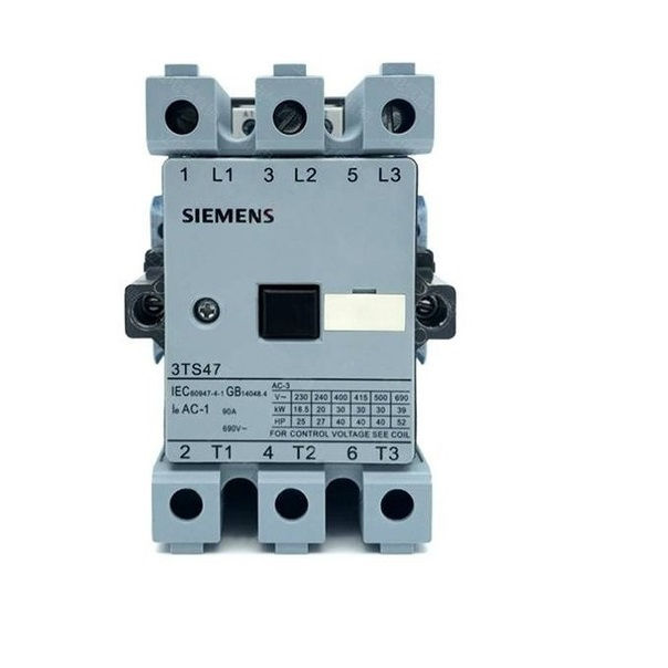 Contator Principal Tripolar 65A S3 2NA+2NF 24VCA 50/60 Hz 3TS47 Smart Conexão para Parafuso