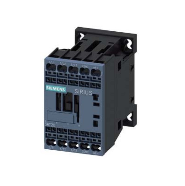 Contator Principal Tripolar 12A Mini S00 1NF 24VCC 3RT2017 Conexão para Mola