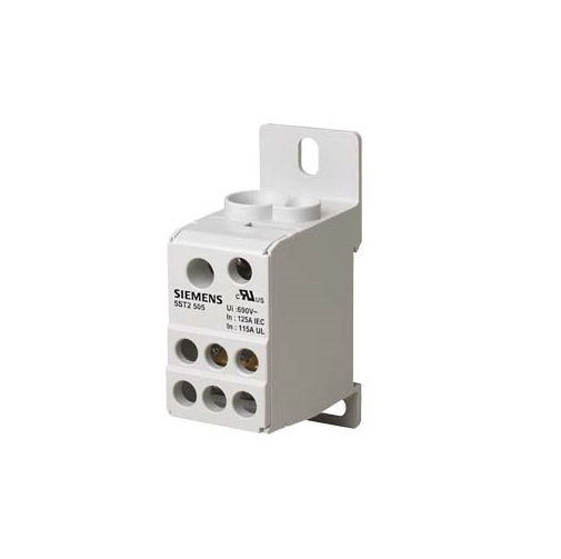 Bloco Distribuição para Trilho DIN 125A Monopolar 690V