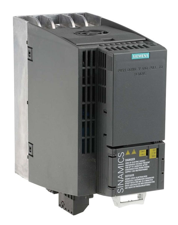 Inversor Frequência Inversor Frequência G120C com Módulo Controle 10,00 CV/7.5 kW Serviço Normal 16,5A com Filtro RFI Trifásico sem Display 380VCA 50/60 Hz IP20 PROFINET/ETHERNET I/P