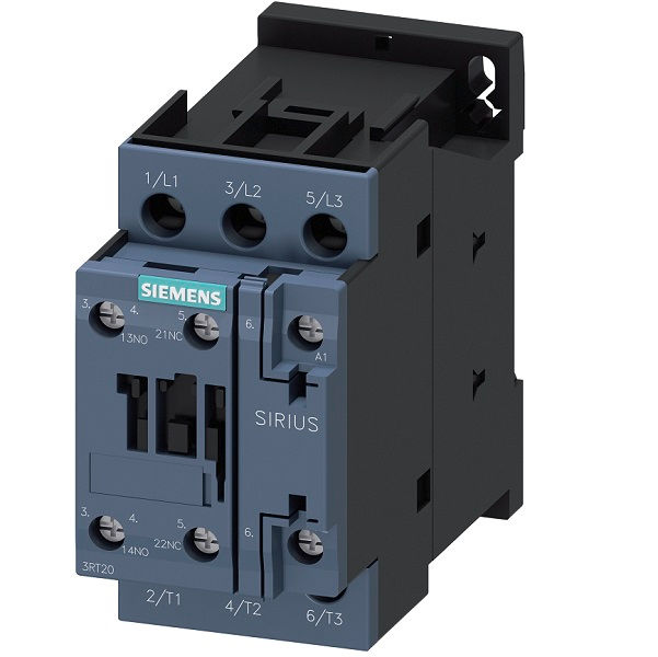 Contator Principal Tripolar 9A S0 1NA+1NF 220VCA 50/60 Hz 3RT2023 Conexão para Parafuso
