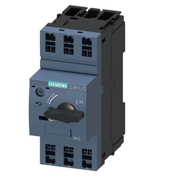 Disjuntor Motor Tripolar 3RV2011 2,20-3,20A Classe 10 com Acionamento Rotativo DIN S00 Conexão para Mola