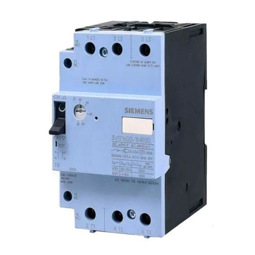 Disjuntor Motor Tripolar 3VS1600 22,00-32,00A Classe 10 Acionamento para Alavanca DIN 1NA+1NF Smart Conexão para Parafuso