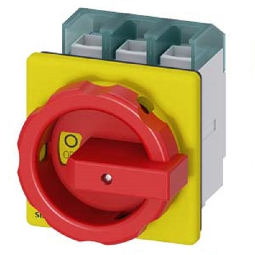 Chave Seccionadora Rotativa 3LD27 Tripolar 400VCA 100A com Fixação Frontal com Manopla Vermelha IP65