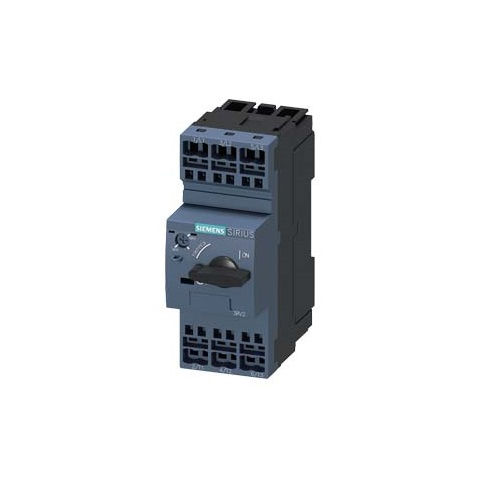 Disjuntor Motor Tripolar 3RV2021 23,00-28,00A Classe 10 com Acionamento Rotativo DIN S0 Conexão para Parafuso