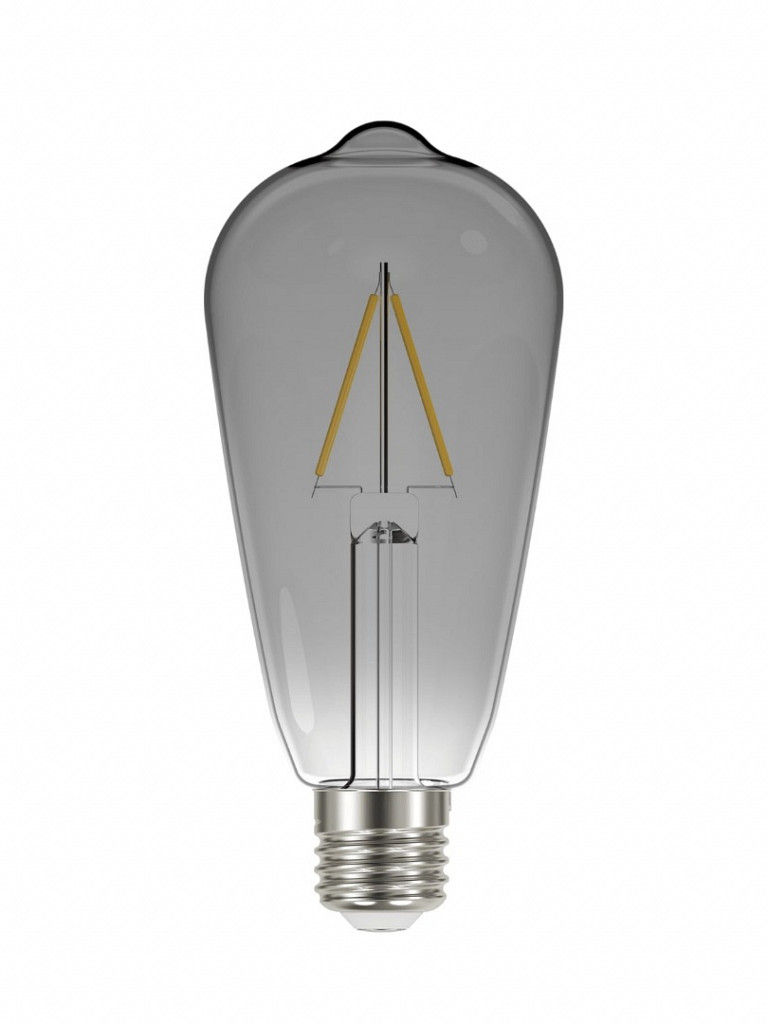 Lâmpada Lâmpada LED 3W Vintage Filamento ST64 E27 Bivolt Fumê 2200K 15000H