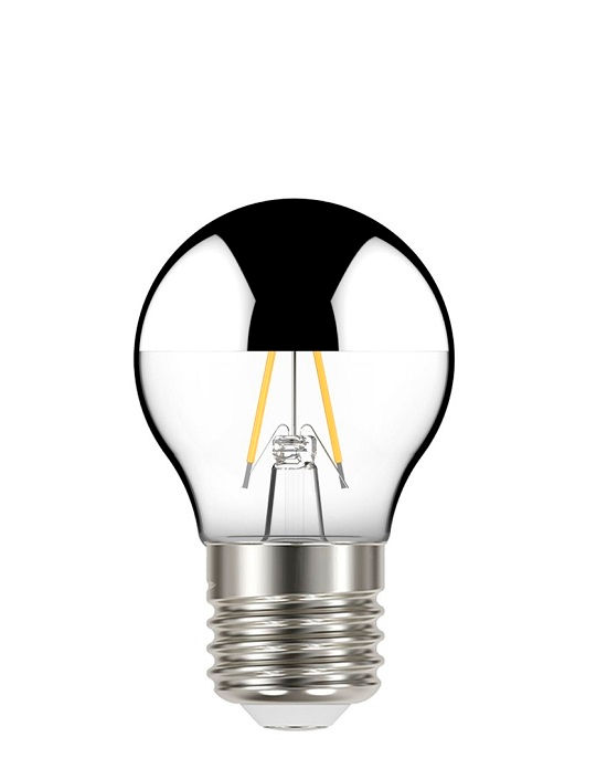 Lâmpada Lâmpada LED 3W Filamento Espelhada Bolinha G45 E27 Bivolt Prata 2.000H
