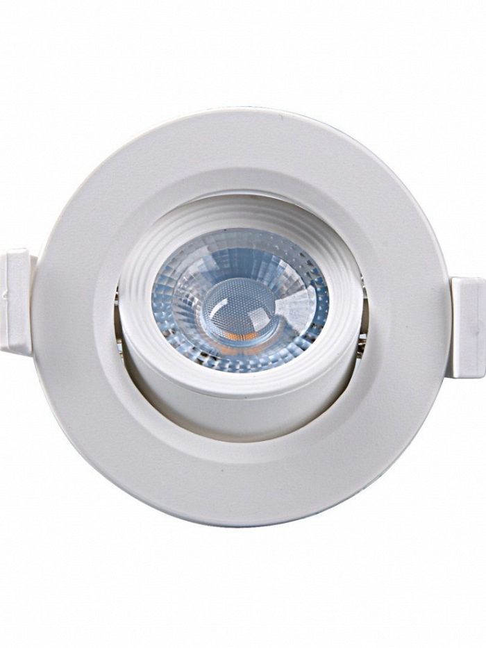 Spot Led Embutir Redondo Direcionável 5W PVC Alltop 6500K 400 lm Bivolt Branco MR16 15.000H