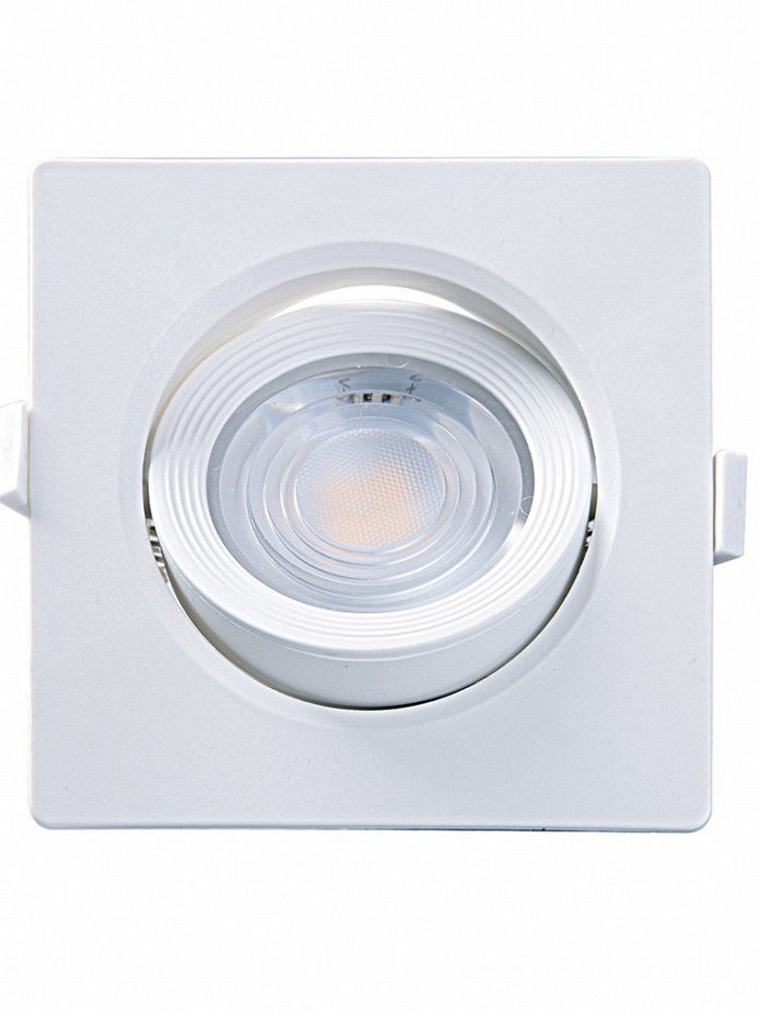 Spot Led Embutir Quadrado Direcionável 7W PVC Alltop 3000K 560 lm Bivolt Branco PAR20 15.000H