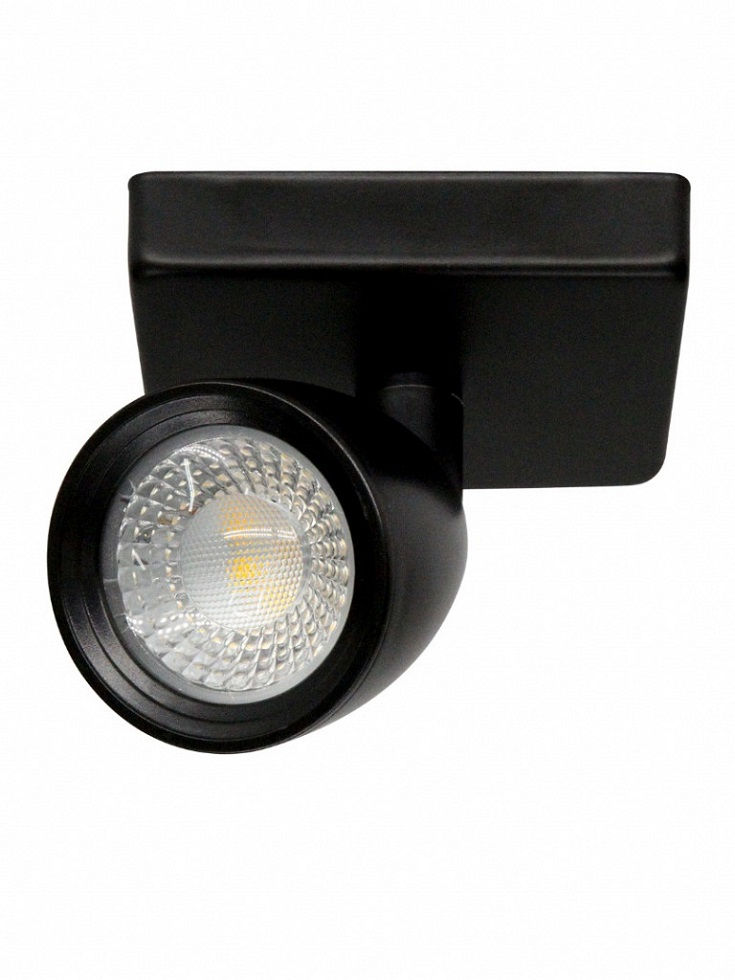 Spot Led Sobrepor Redondo Direcionável 1x4W PVC Direct 6500K 300 lm Bivolt Preto Base/Linear MR16 25.000H