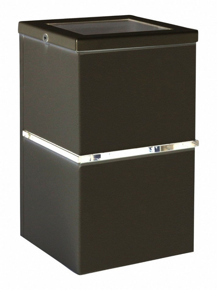 Arandela Sobrepor Uso Interno ou Externo 25W Alumínio Difusor Vidro G9 LED Preta Hadar