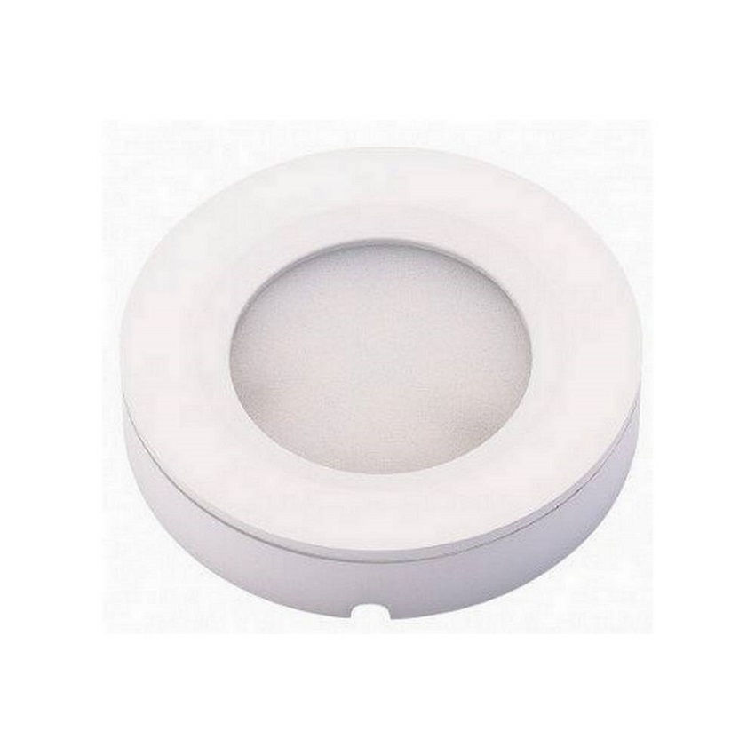 Spot Led Embutir/Sobrepor Redondo 2W PVC Spot Alamo 6500K 90 lm Bivolt Branco