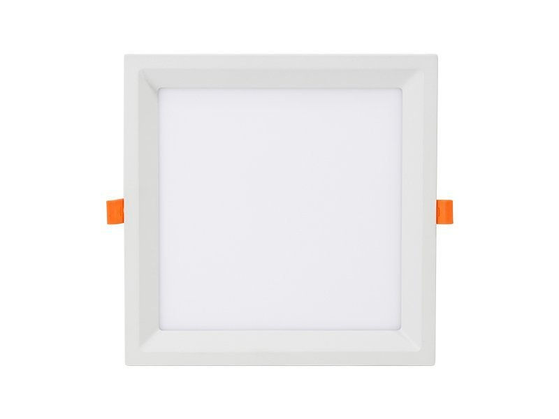 Painel Led Embutir 24W Alumínio Quadrado 220x220x16 mm 1968 lm 4000K Bivolt LUX Recuado 20.000H