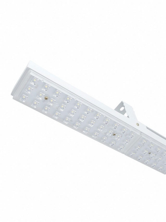 Luminária Industrial LED Sobrepor 1X100W Alumínio Com Difusor Acrílico