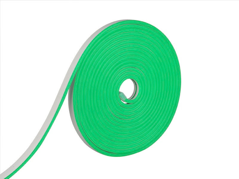 Fita LED 12VCC V 5M Verde Neon Flex IP65 8W/M C/ Fonte Bivolt V Taschibra