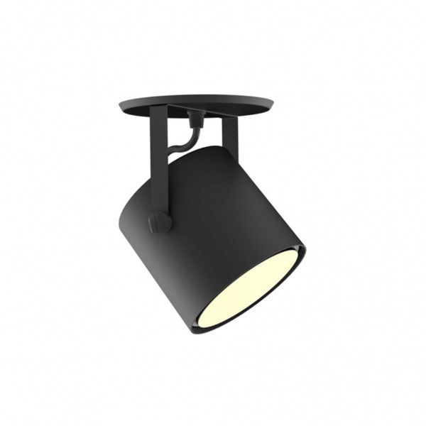 Spot Sobrepor Alumínio 15W Direcionável para Lâmpada LED MR16 Preto Redondo Cannon