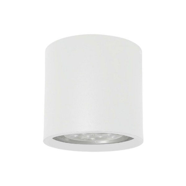 Plafon Sobrepor Redondo 1x20W para Lâmpada LED AR111 Alumínio com Soquete GZ10 Branco Cannon