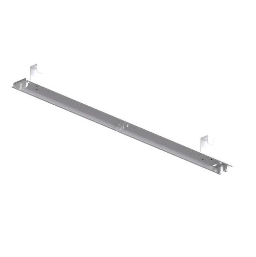 Luminária Comercial Luminária Comercial Sobrepor para 2 Lâmpadas T8 120 cm com Soquete G13 Chapa Aço Calha Naked sem Aletas Branca com Gancho Fixação