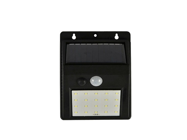 Arandela Led Sobrepor 2W 6500K 120 lm Preto Sunshine AS1 Solar com Sensor Presença IP44