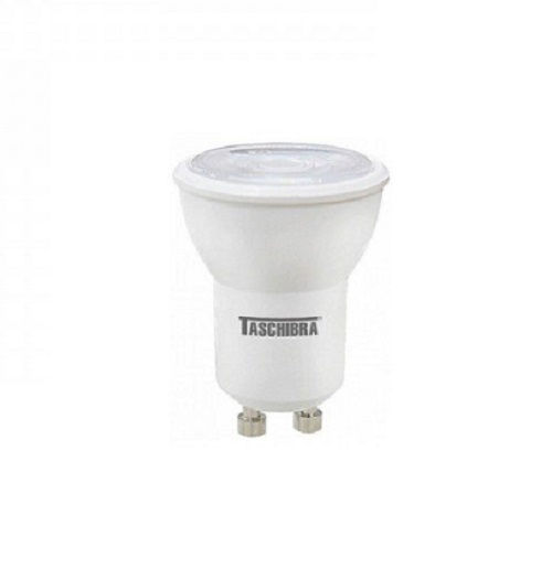Lâmpada LED 3,5W Dicróica Mini GU10 Bivolt v Amarela 2700K 210LM Taschibra