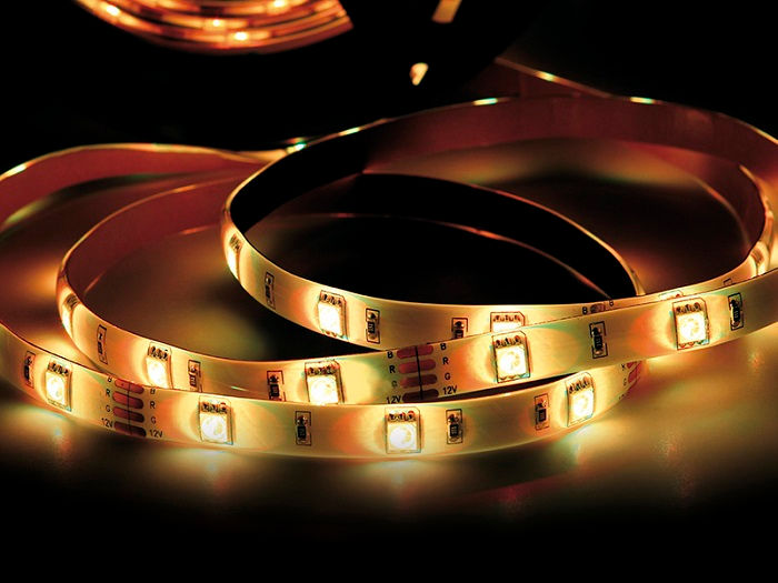 Fita Led 12V 2 M 3000K IP20 2,5W/M com Fonte Bivolt 15.000H