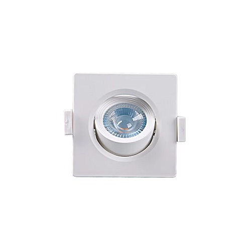 Spot Led Embutir Quadrado Direcionável 5W PVC Alltop 4000K 400 lm Bivolt Branco MR16 15.000H