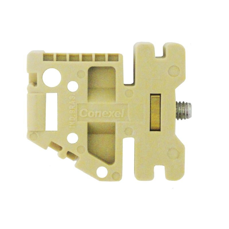 Poste Final Poliamida para Trilho 32 mm 8,50 mm Bege