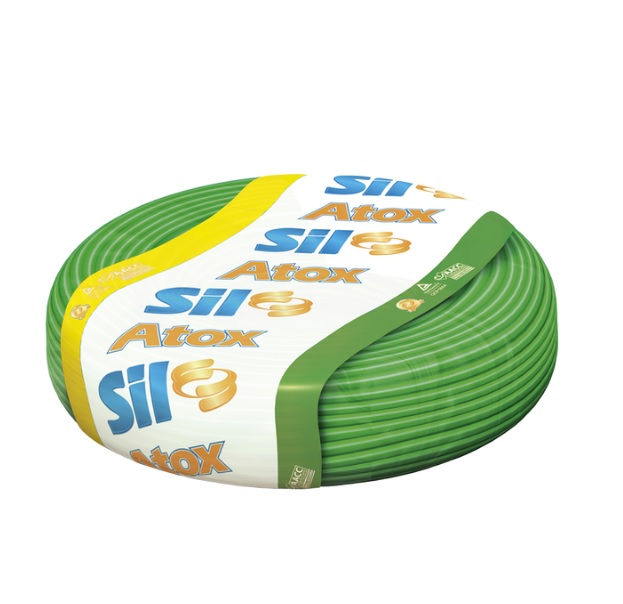 Cabo Cobre Isolado PVC 70G 750V 1x 2,50 mm² ATOX FLEX Verde NBR 13248 Classe 5