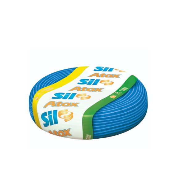 Cabo Cobre Isolado PVC 70G 750V 1x 4,00 mm² ATOX FLEX Azul NBR 13248 Classe 5