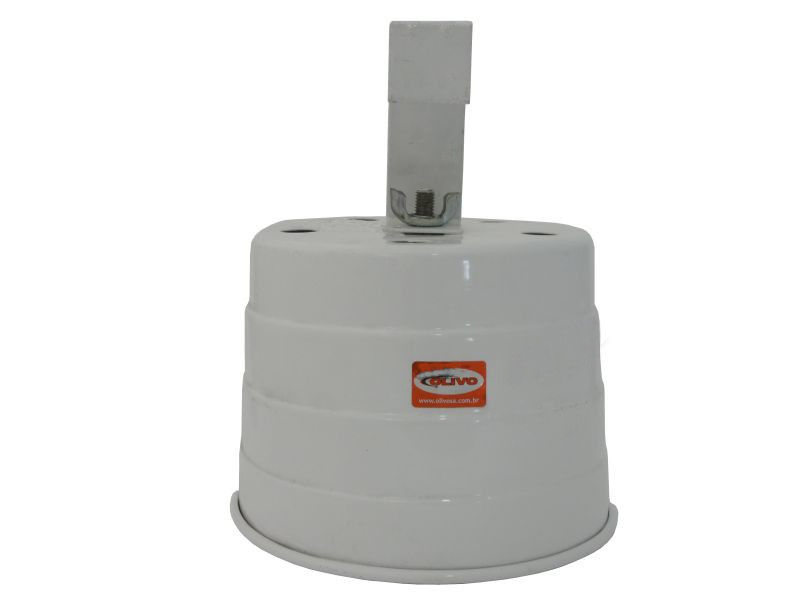 Kit Gancho e Alojamento com Soquete E40 para Luminária Industrial 22" Branco