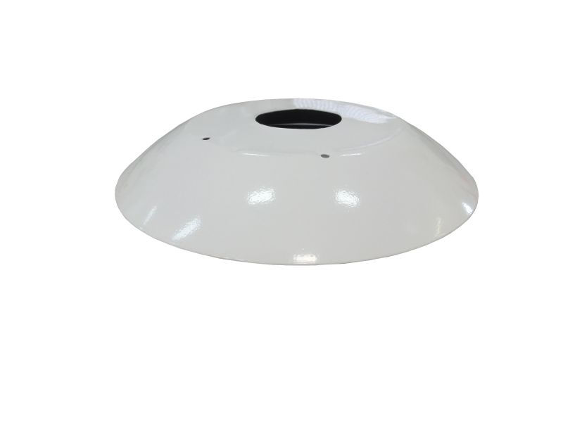 Prato Alumínio para Luminária Industrial 16" Branco