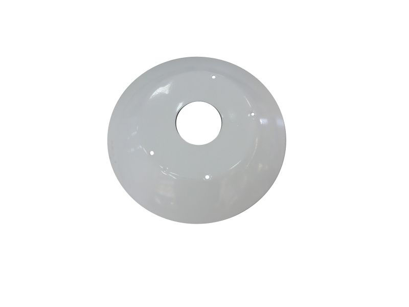 Prato Alumínio para Luminária Industrial 16" Branco